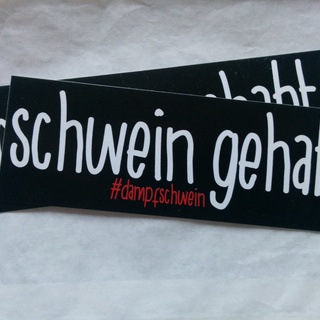 Dampfschwein "Schwein gehabt" Sticker